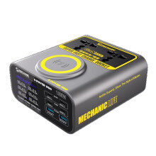 MECHANIC S- QC3.0 PD67W Fast Charging with LCD Display Multi-Port Wireless Charging for Laptops Phone Camera EU Plug