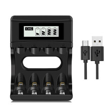 4 Slots 1.5V Li-Ion Batteries Charger Battery Charger for Rechargeable Li-Ion Batteries