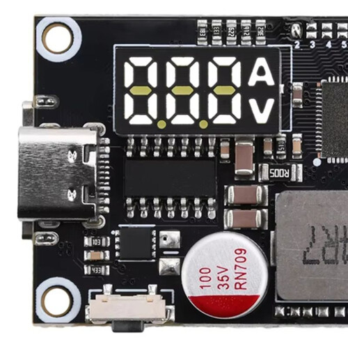 45W 2-6S Snabbladdning Mobil Strömmodul PD QC Snabbladdare DIY-Kretskort Stöder Litiumbatteri Typ C+USB 1