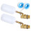2 Pack Water Float Valve 1/2 Inch, Brass Float  Float with Adjustable Arm, Automatic Fill and Control Water Level 1