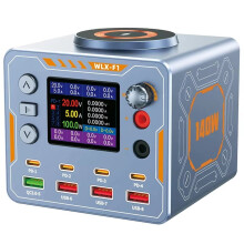Cargador WLX-F1 de 140 W GaN con Puerto USB C para Escritorio, 8 Puertos USB Tipo C PD3.1, Carga Rápida para Portátil, Teléfono, Enchufe Europeo.