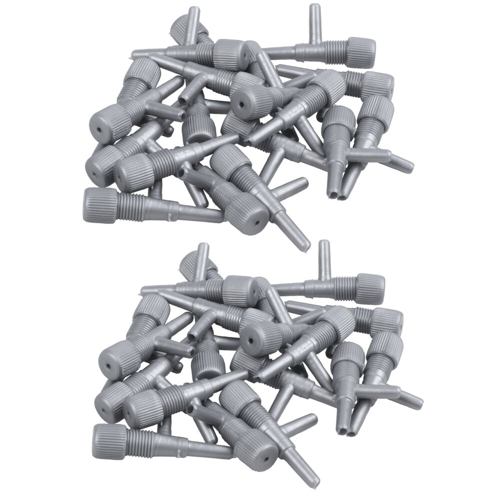Aquarium Fish Oxygen Air Tubing Flow Control Valve 40 Pcs Gray 6031385700395