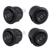 4 x AC 6A/250V 10A/125V 3 Pin SPDT /OFF/ 3 Position Round Boat Rocker