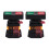 2X AC 220V Yellow Light -OFF START STOP Momentary Push Button  1 NO 1 NC 1