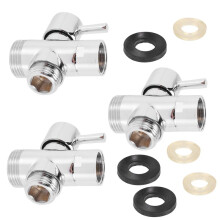 6X SOLID Diverter 3-Way Diverter Valve All 1/2 Inch IPS Shower System Spare Part, Copper Chrome Plating