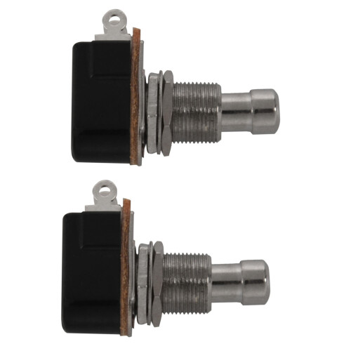 2X Guitar Pedal 2 Pin SPST Momentary Effects Push Button Foot