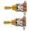 2X Gold Electric Guitar 3 Way Toggle  Pickup Selector  with Brass Tip Knob 1
