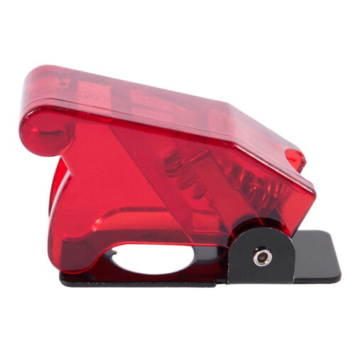 Plastic 12mm Toggle  Safety Cover Protector Cap Guard 10Pcs Red 1