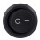10Pcs SPST Black Button /Off Round Rocker  AC 6A/250V 10A/125V 3