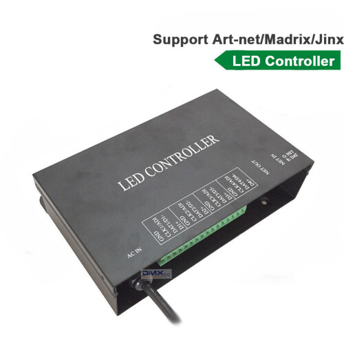 2X H802RA 4  (4096 Pixels) Artnet Controller DMX Artnet Controller WS2801 WS2811 Artnet Madrix Pixel Controller 2