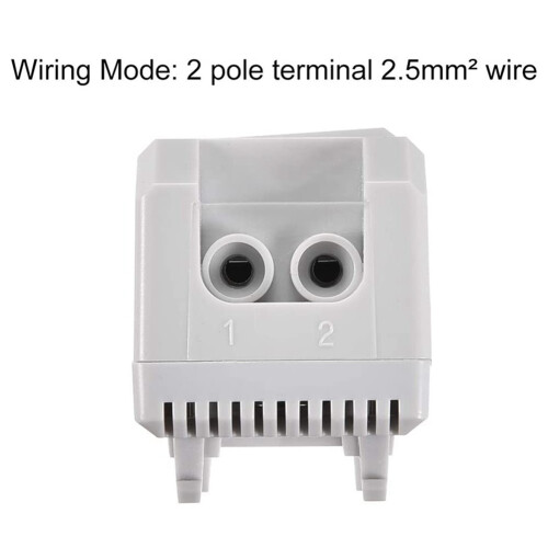 2X Mechanical Thermostat, KTO011 0-60Celsius Adjustable Compact Normally Close(N.C) Temperature Controller ,Red 2