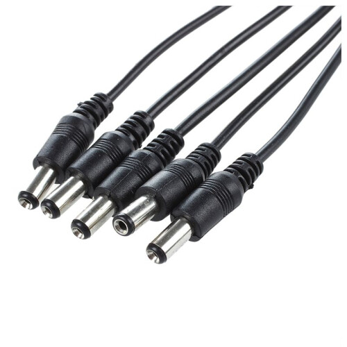 3X 9V Effect Pedal Power AC  Adapter US Plug with 5 Way Chain Splitte Cable 2