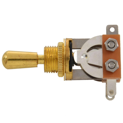 5X Gold Electric Guitar 3 Way Toggle  Pickup Selector  with Brass Tip Knob 1