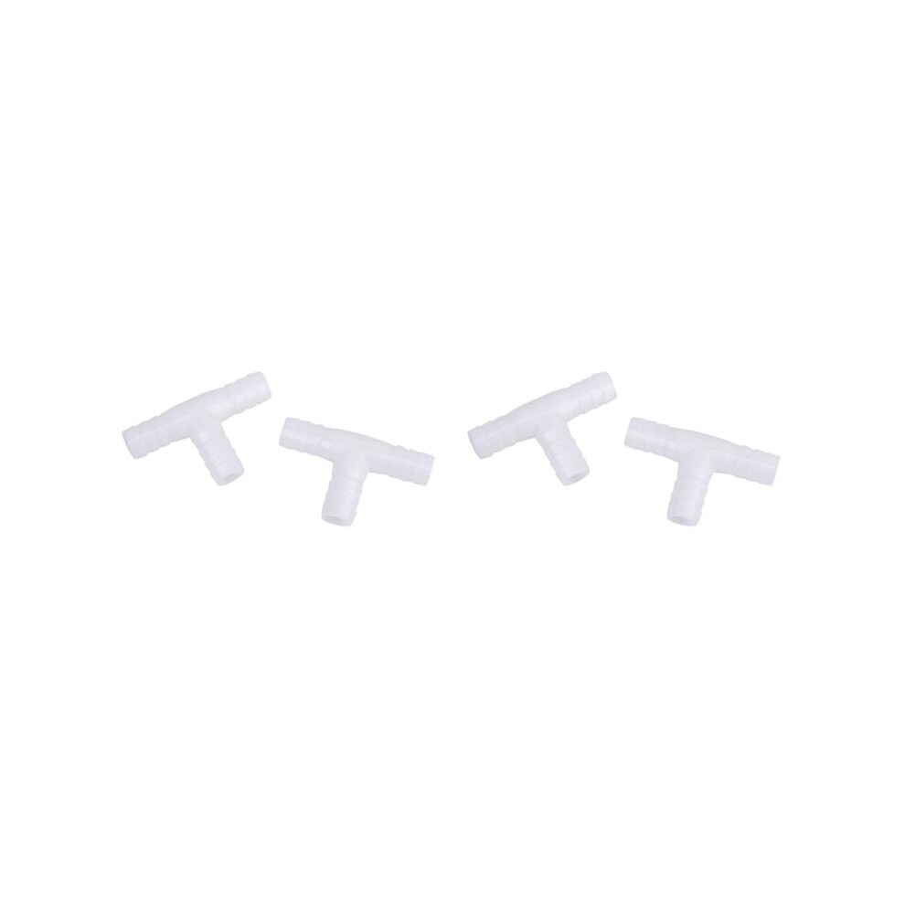 4Pcs 12Mm Plastic Equal Tee Connector Barbed Pipe Fitting Air/Water Hose Joiner 6032355670410