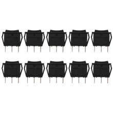 10X AC15A/250V 20A/125V 3 Pin SPDT -OFF- 3 Position Snap Rocker