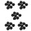 35 Pcs. 8mm Hole Black Gas Stove Cooker Rotary  Knobs for the Kitchen 1