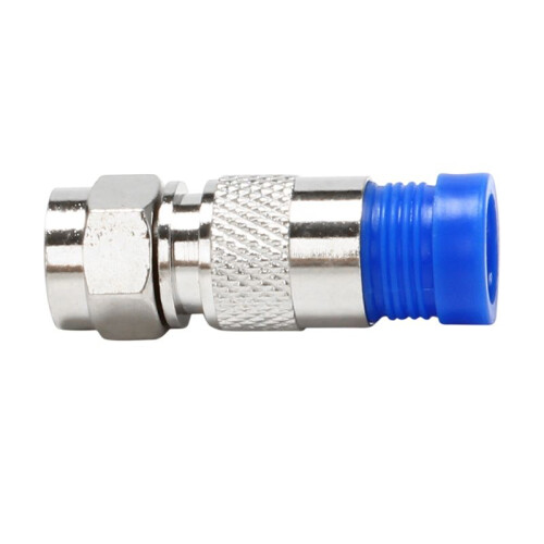 Rg6 F Type Connector Coax Coaxial Compression Fitting 60 Pack () 1