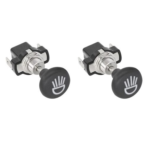 2X Universal 12V Car Push Pull Headlight  Button,for  Cart Club Car EZGO