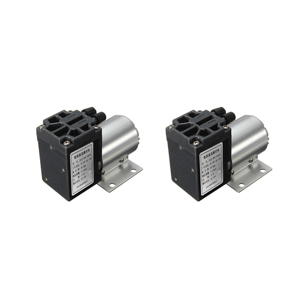 2X 65-120Kpa Dc12v 6W Vacuum Pump Negative Pressure Suction Pump With Holder For Gas Analysis Sampling 6033836400670
