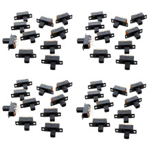 40 Pcs 6 Pins 2 Positions DPDT /  Slide