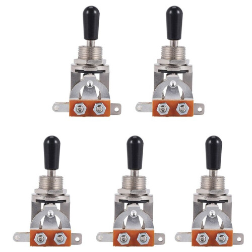 5X Electric Guitar Toggle  3 Way in Black (Rhythm Treble) Pickup Selector