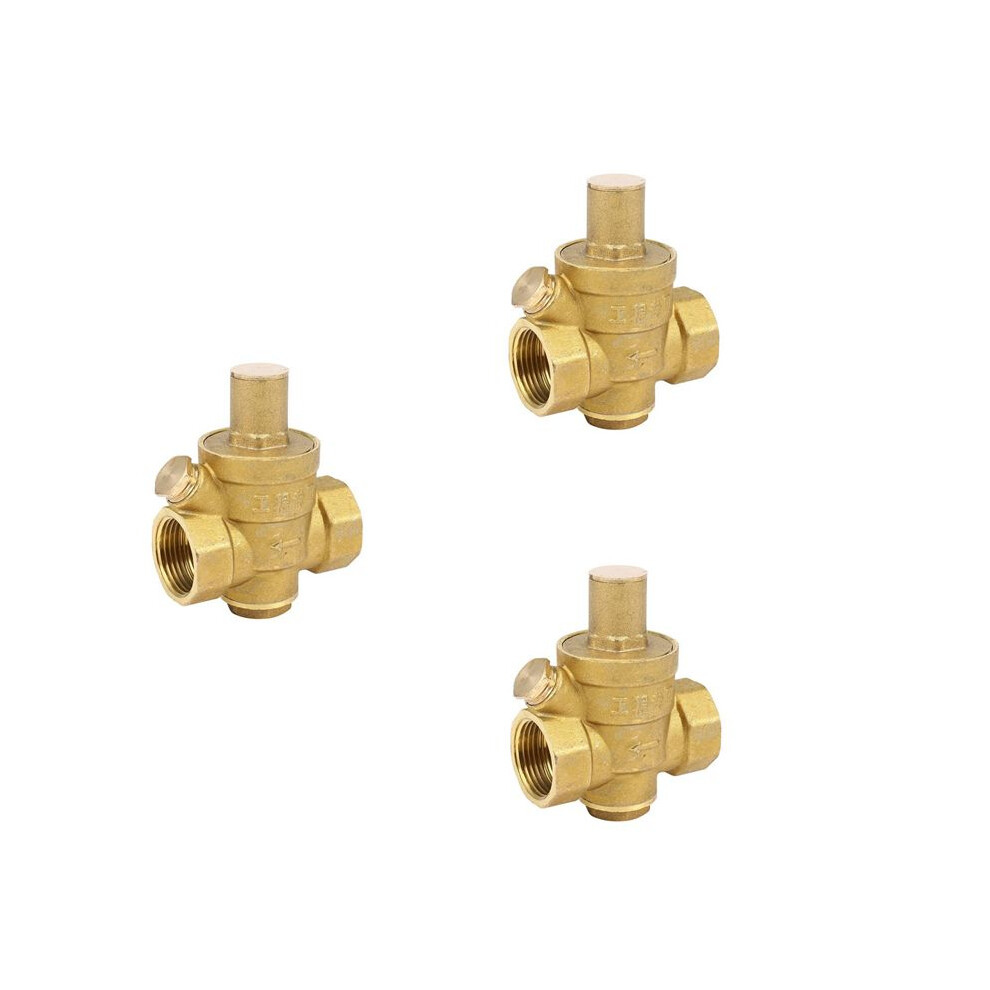 Photos - Tap / Valve / Fitting 3X Dn20 3/4 Inch Adjustable Water Pressure Reducing Regulator Valve 1.6Mpa Water Pressure Reducing Valve