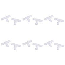 12pcs 12mm Plastic Equal Tee Connector Barbed Pipe Fitting Air/Water Hose Joiner