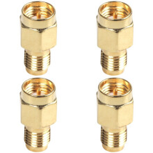 4X Durable SMA Male Plug to RP-SMA Female RF Coax Adapter Connector