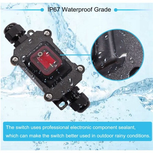 5X IP67 Waterproof Inline  12V  20A High Current Power Waterproof 2