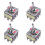 4X AC 380V 10A /OFF/ 3 Positions 12 Pin Latching Toggle  4PDT 1
