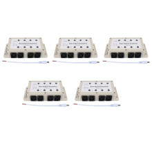 5X Dc12-24V 8 Canali di Uscita Dmx Dmx512 LED Distributore di Segnale Amplificatore Splitter Distributore per Attrezzature Domestiche