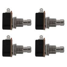 4X Gitarrenpedal 2 Pin SPST Momentary Effects Fußschalter