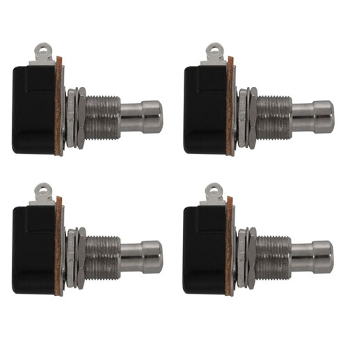 4X Guitar Pedal 2 Pin SPST Momentary Effects Push Button Foot