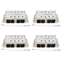 4X Dc12-24V 8 Channel Output Dmx Dmx512 Led Controller Signal Amplifier Splitter Distributor for Home Equipments