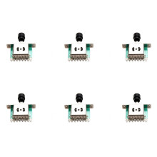 6X 3 Way Selector Switches,Guitar Pickup Toggle Lever Switches for Tele ST Electric Guitar