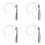 4X Stainless Steel Breaking Water Level Sensor Horizontal Float 1