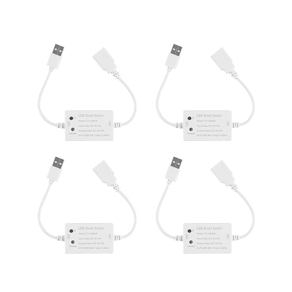 4X Tuya Usb Wifi Controller Universal Breaker Timer Life For Usb Appliances For Alexa Home 6031220967372