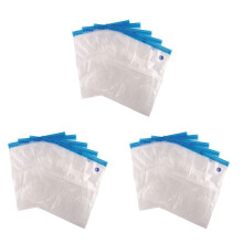 15 STKS Herbruikbare VacuüM Voedsel Opslag Rits Zakken voor Elektrische Handheld VacuüM Sealer Pomp, 30 X 34 cm