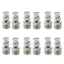 12 Pcs BNC Male Plug to UHF SO239 Female RF Coaxial RF Connector