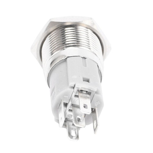 10X 12V 16mm Car LED Light Momentary Horn Button Metal  Push Button 1