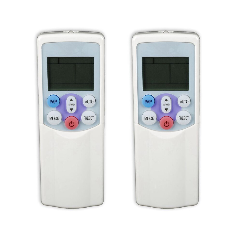 2X Air Conditioning Remote Control Replacement Direct For Wh-H01ee Wc-H04je White 6033071390361