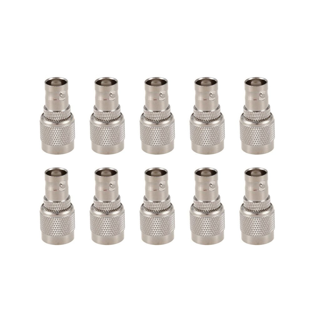 10X Tnc Male Plug To Bnc Connector Jack Female M / F Coaxial Connector Rf Adapter Cable Silver 6033842664967