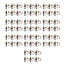 60-Pack Tool Free Shielded RJ45 Cat 8, Cat8 Field Termination Plug, Cat8 Connector, Cat8 Plug