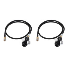 2X Regulator with 100cm SLP FLEX Remote Hose 0-200 Psi to HPA Co2 Tank Cylinder