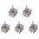 5X AC 380V 10A /OFF/ 3 Positions 12 Pin Latching Toggle  4PDT 1