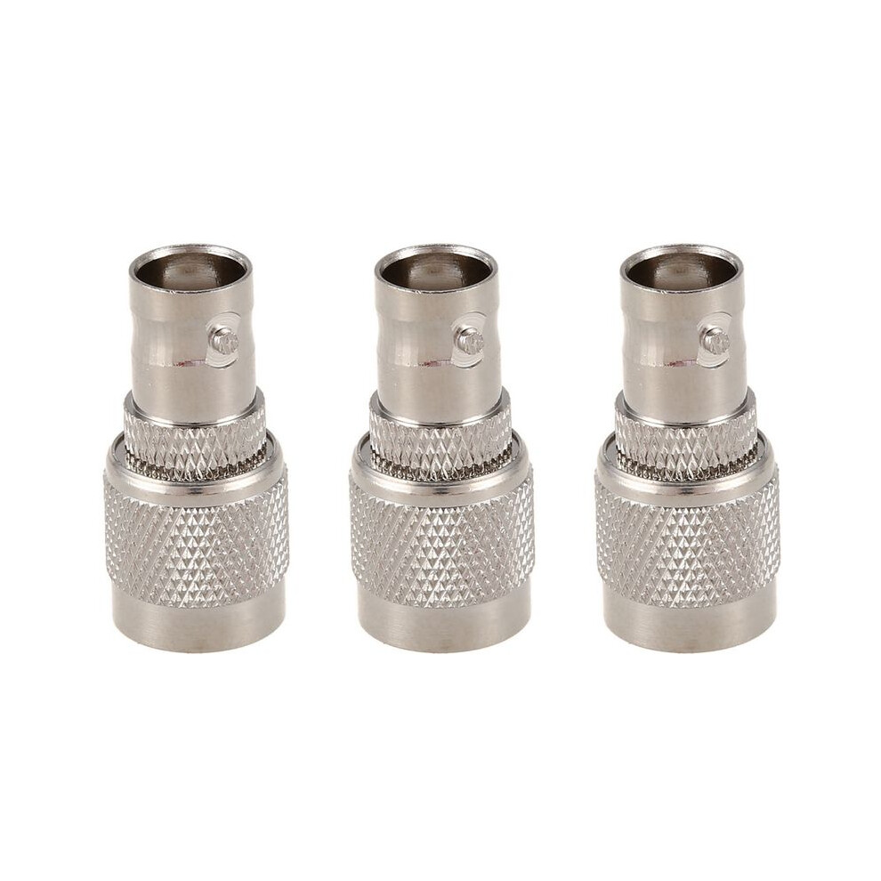 3X Tnc Male Plug To Bnc Connector Jack Female M / F Coaxial Connector Rf Adapter Cable Silver 6032267632889
