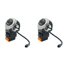 2X 3-In-1 E-Bike Electric Scooter Front Lamp Signal Horn Turn Light /Off Button Light