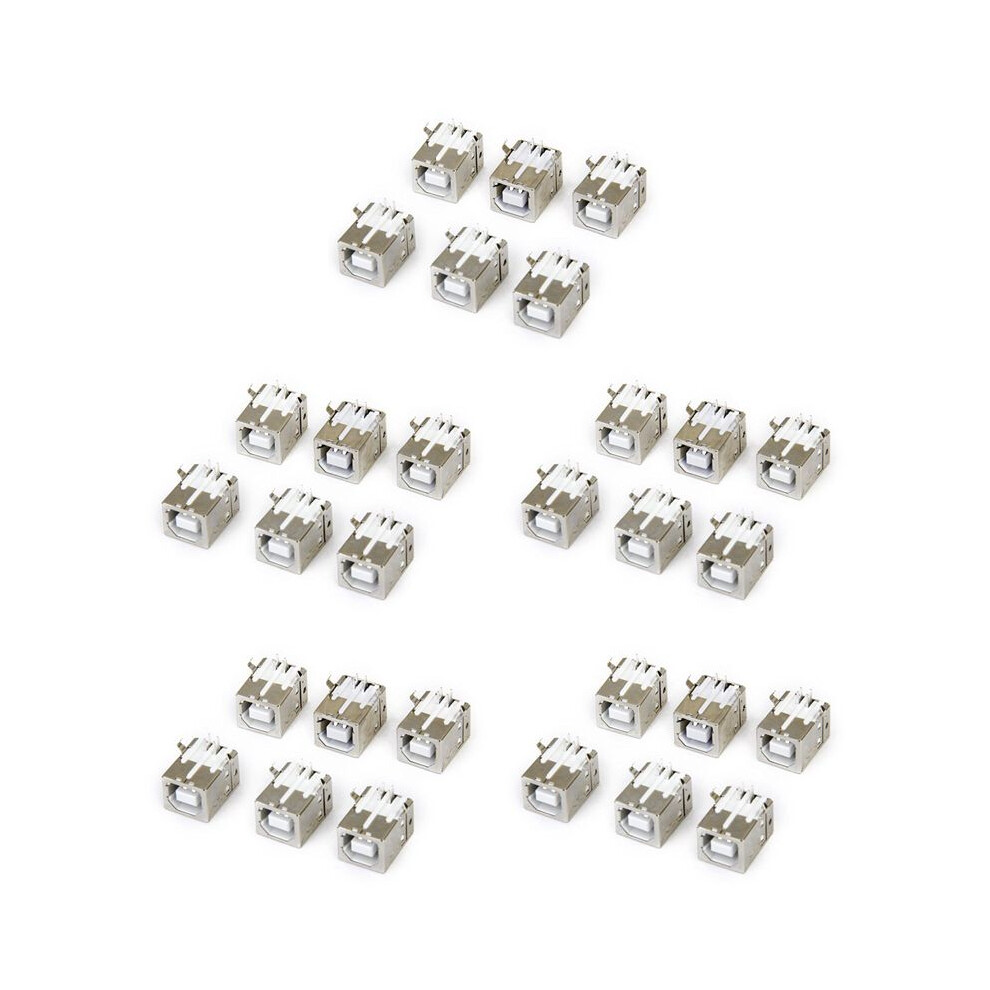 Lot Of 30Pcs Replacement Usb Connector Socket Type B Female Right Angle 4711715928799