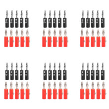 4mm Insulated Banana Plugs Connectors Jack New 60pcs Red + Black