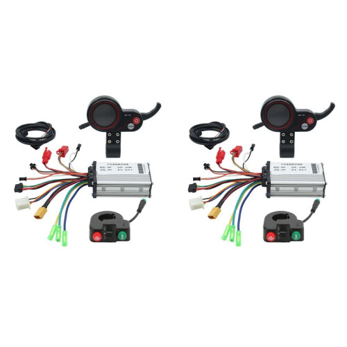 2X 48V 500W Controller MR-100 LCD Display Meter Dashboard+ Button for  M4 Electric Scooter